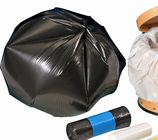 LDPE descartável 0.1mm plástico grosso selado do HDPE dos sacos de lixo de 0.02mm