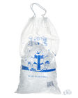 Gravure descartável do PE 8lb que imprime sacos de gelo reusáveis com cordão
