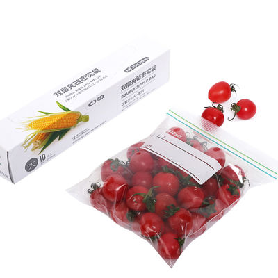 qualidade  Reusable HDPE LDPE Transparent Ziplock Bag Double Zipper Sealing fábrica