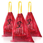 Sacos de plástico amarelos vermelhos do Biohazard da autoclave para a clínica do hospital