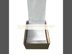 Saco plástico de polietileno LDPE HDPE perfurado, dobrado em leque, tipo pré-aberto