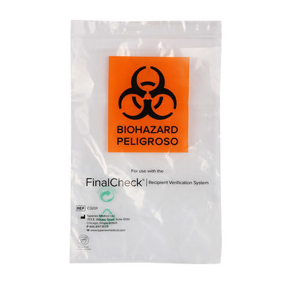 Saco com fecho zip durável e sem BPA para uso médico e desempenho duradouro