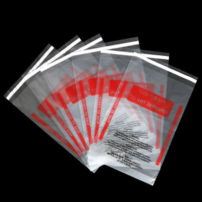 Sacos autoadesivos plásticos do LDPE de 40 mícrons com aviso do sufocamento