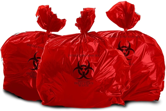 Rolo profissional resistente da categoria de 10 galões de 100 sacos de eliminação de resíduos do Biohazard