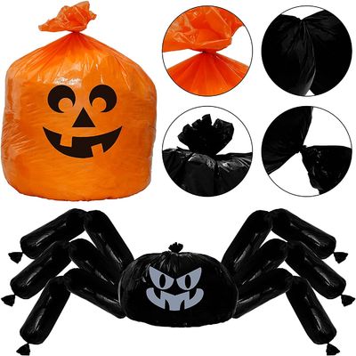 Personalize Sacos de Folhas de Halloween com Impressão em Rotogravura e Material LDPE para Decoração de Festas de Halloween