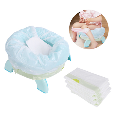 Forros plásticos da cadeira de urinol do assento da sanita do treinamento do LDPE com a almofada absorvente super